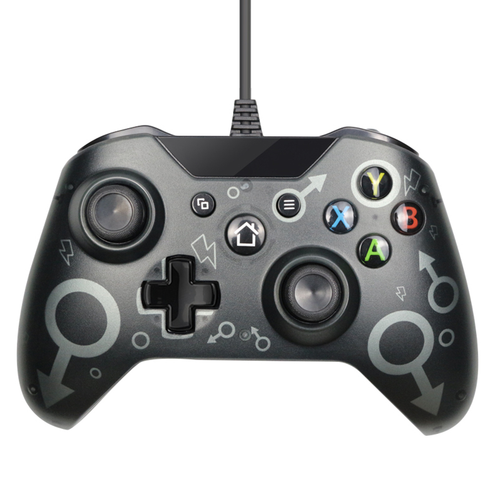 Геймпад проводной N-1 для XBOX One Series/PS3/ПК (черный)