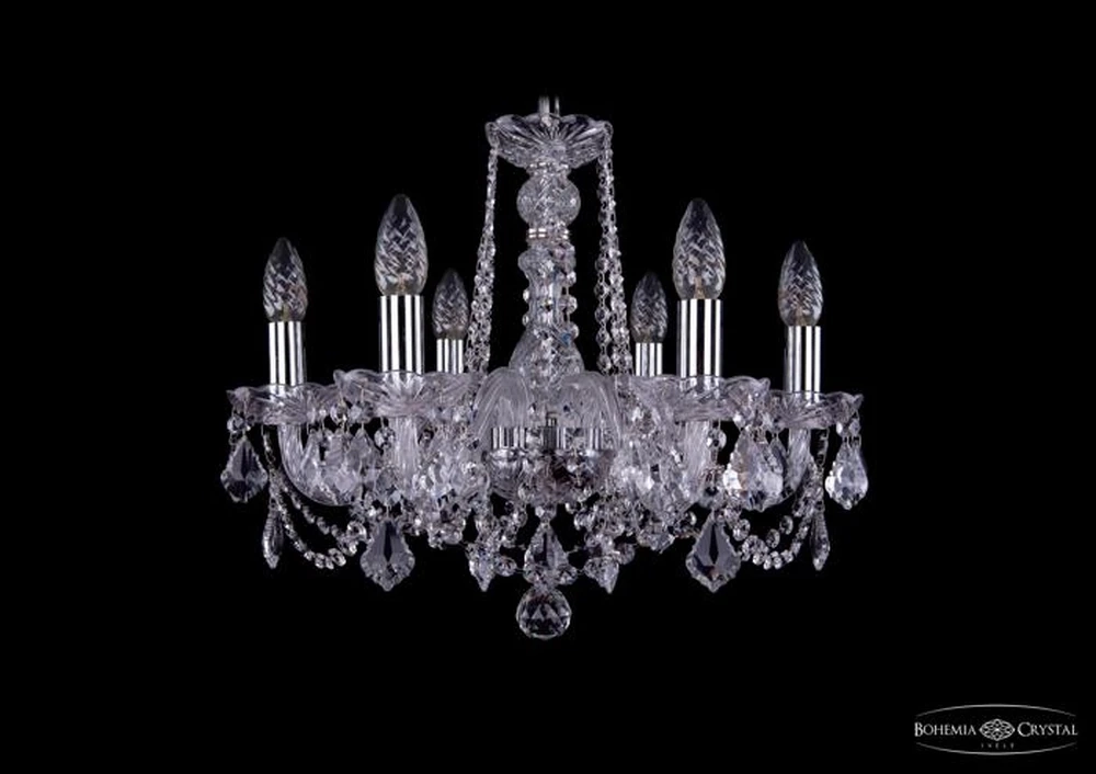 Подвесная люстра Bohemia Ivele 1402/6/160/Ni/Leafs