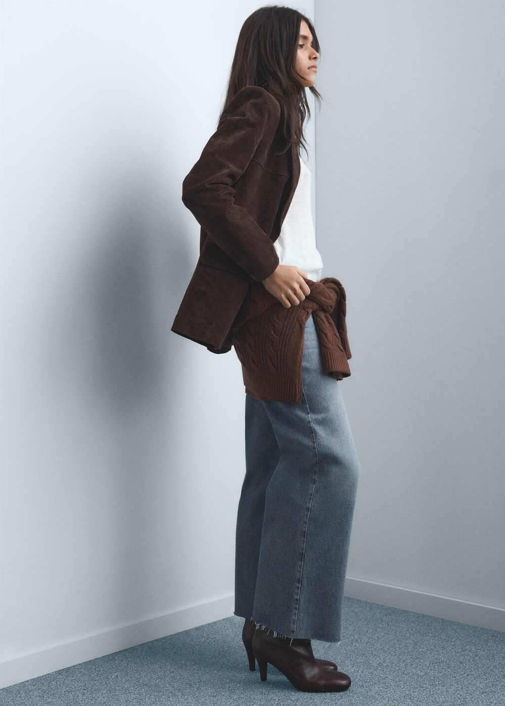 Джинсы-кюлоты Catherin с высокой талией