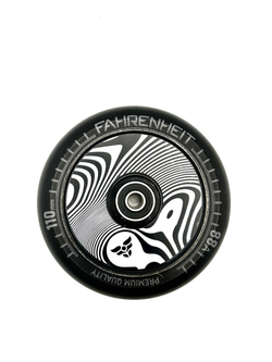 Колесо Fahrenheit Зебра 110*24 mm Hollow core, черный/серый