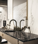 Cмеситель для раковины Gessi Venti20, с зонтичным изливом, донный клапан, цвет Brass PVD
