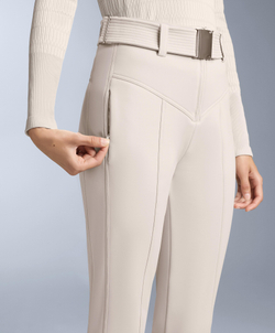 OYSHO Водонепроницаемые расклешенные эластичные брюки SKI с высокой посадкой, норка