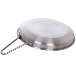 Тарелка походная металлическая с ручкой 21*3см