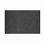 Коврик придверный 60х90 см, СЕРЫЙ, влаго-грязезащитный, 450 г/м2, ребристый, PRIMILA EXTRA, 701024