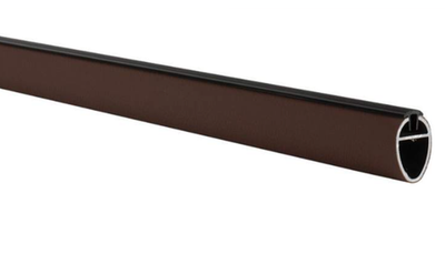 Профиль-штанга для одежды (овальный), 3м коричневый