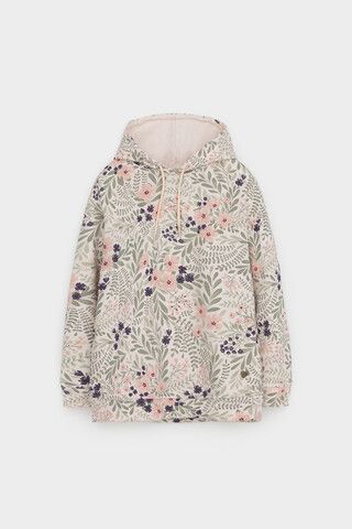 джемпер  для девочки  КР 302033/светлый жемчуг,летний сад