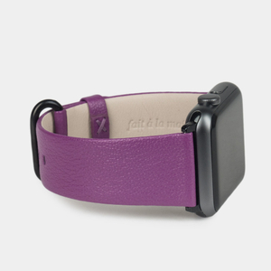 Ремешок для Apple Watch 40/41/42 mm из кожи козы, фиалкового цвета