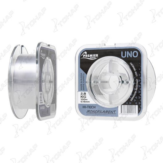Леска UNO 0,16mm/100m Clear Nylon (PR-U-C-016-100) Premier Fishing
