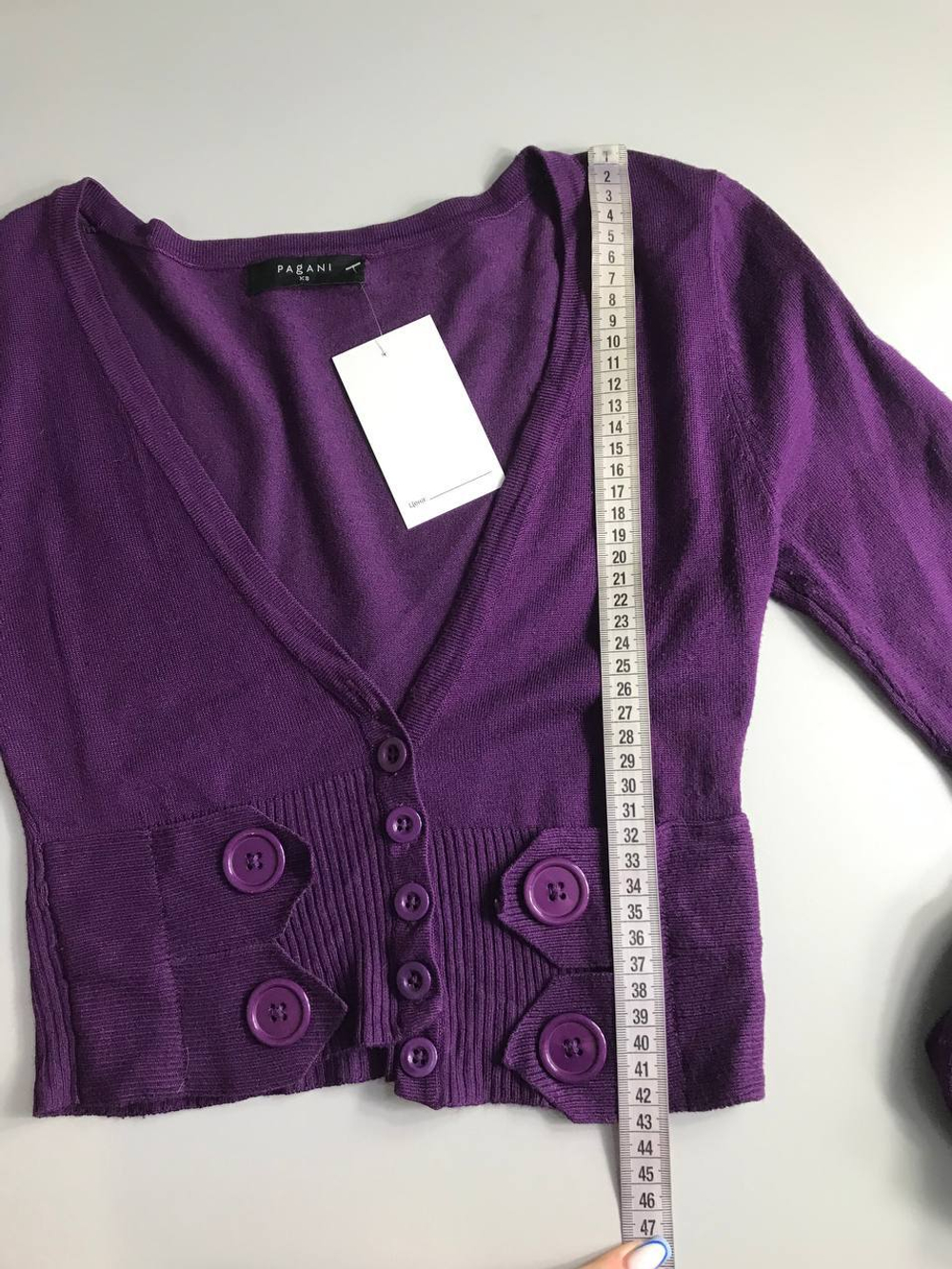 Кардиган Pagani яркого цвета, маркировка XS, визуально на 42 размер