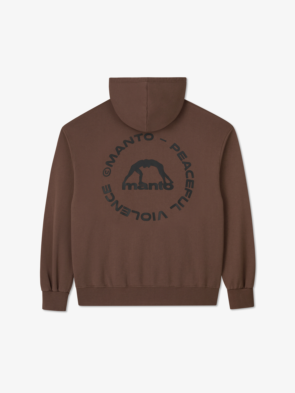 Худи MANTO LABEL 25 OVERSIZE - Коричневое