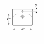 Раковина Geberit Smyle 500.256.01.1 белая