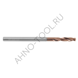 Сверло  3.1мм монолитное твердосплавное 3D с подводом СОЖ. SP-X801030310 VHM AHNO