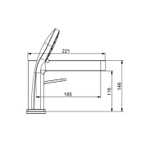 Смеситель для акриловой ванны 35к G1199-30 GAPPO нерж сталь, (3 отв.) САТИН