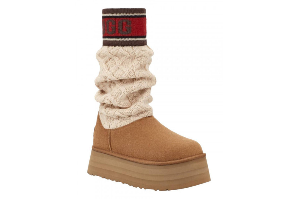 UGG Classic Sweater Letter Chestnut