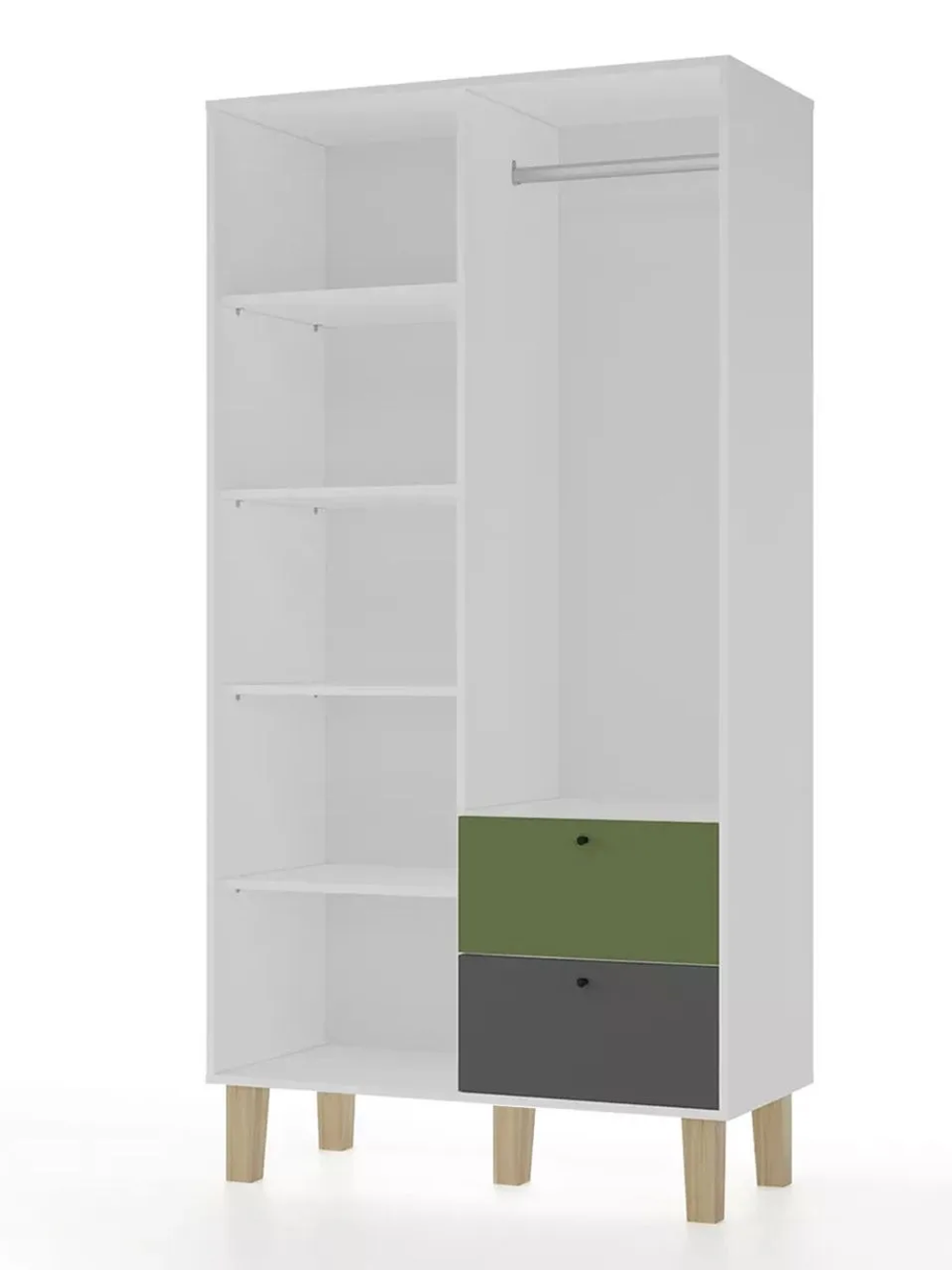 Шкаф МАМА STORY Пушкин 100, белый