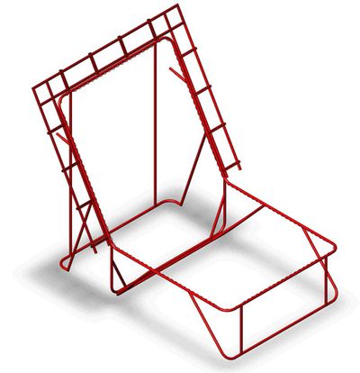 Батутная арена - наклонный модуль 6х3 м. - наклонная рама батута с опорами