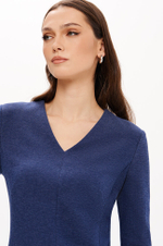 51693 Платье женское (синий меланж)