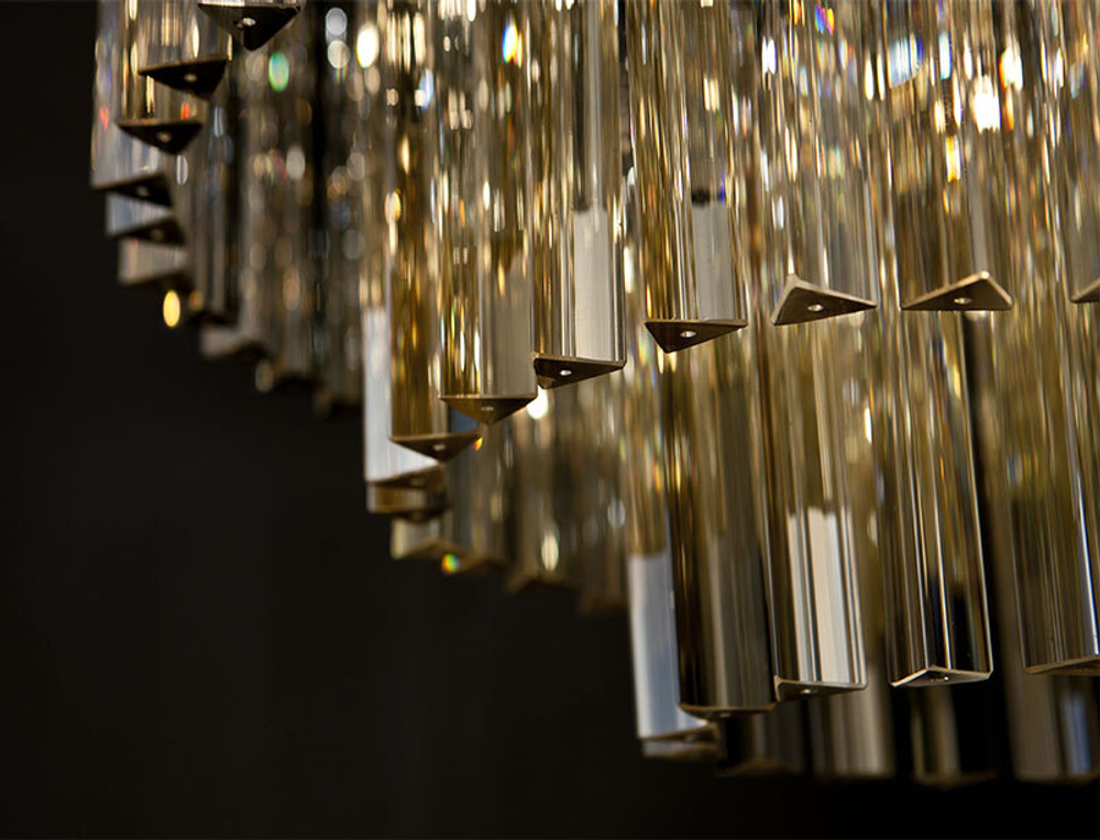 Люстра Odeon 10A black/amber