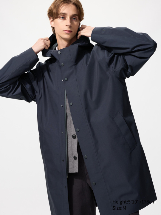 UNIQLO Куртка BLOCKTECH, темно-синий