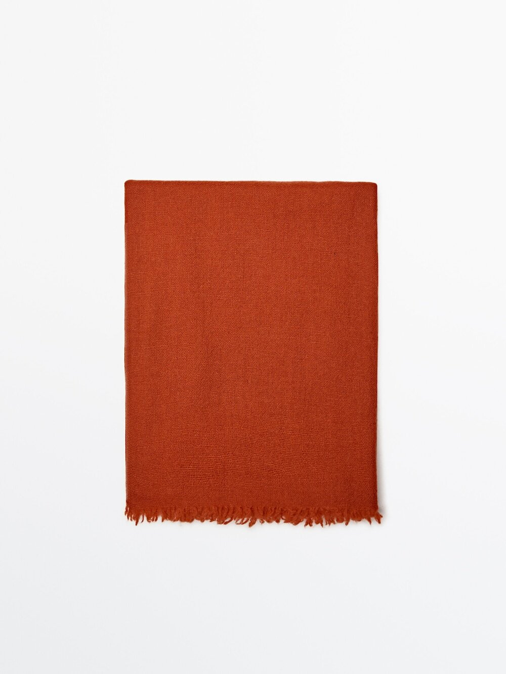 Massimo Dutti 100% кашемировый шарф, оранжевый