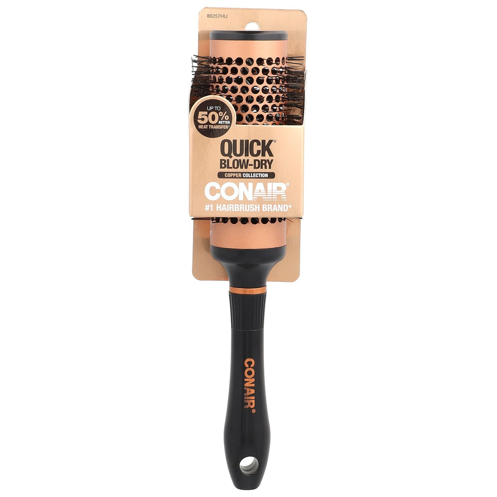 Conair, Медная коллекция, маленькая круглая щетка для быстрой сушки, 1 шт.