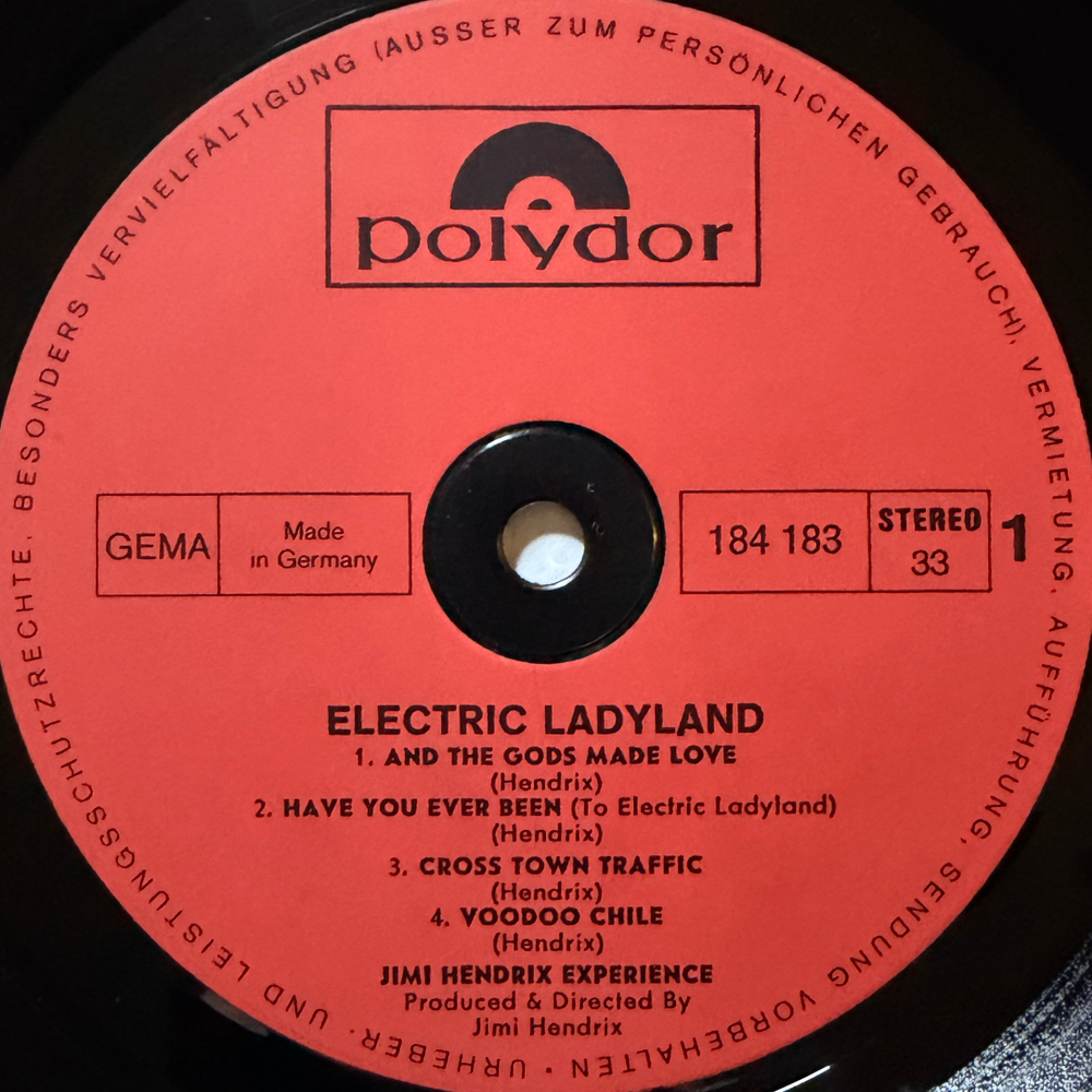 The Jimi Hendrix Experience ‎– Electric Ladyland 2LP (Германия)