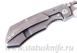 Нож CKF/Rotten Evolution 2.0 (grey Ti handle, grey Ti clip & spacer, M390 satin/stonewash)фотография - 6