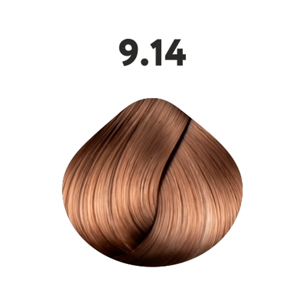 9.14 крем-краска KAARAL AAA Color Collection очень светлый пепельно-карамельный блондин - 100 мл.