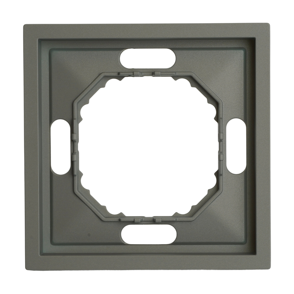 Рамка STEKKER, PFR00-5001-10 1-местная, серия Эмили, платиново-серый, soft touch 49962