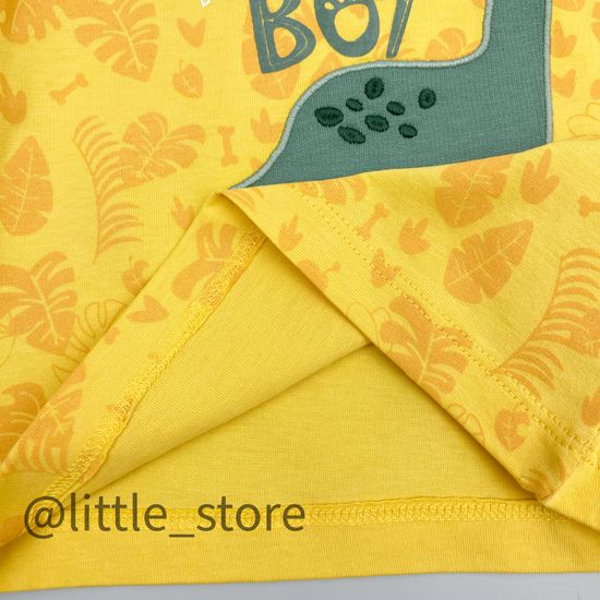 Комплект "Roaring dinosaur" с желтой футболкой