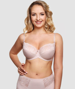 Бюстгальтер с мягкой чашкой с эффектом тиснения (Размер: 85F) (Цвет: черный)