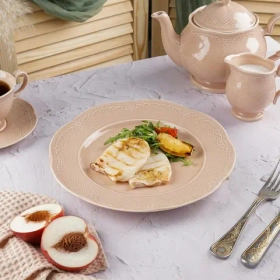 Тарелка 27 см, фарфор,серия "Aristocrat-Peach Tea", Noble