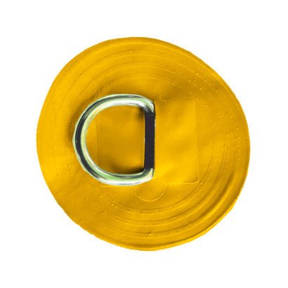 Крепление для батута, круглое, жёлтого цвета, 0,25*0,25*0,03 м