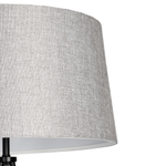 Citilux Рейнер CL806022 Торшер чёрный со столиком и серым абажуром