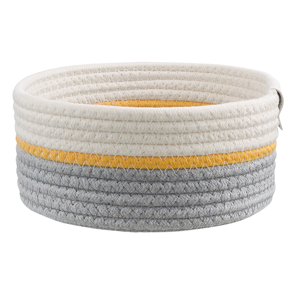 Корзина для хранения Bergenson Bjorn Lucy 21х10см бежевая/серая