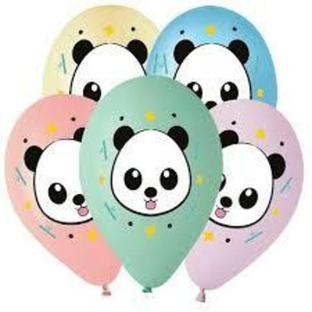 И 14 Панда мордочка, 1 ст. цв., Ассорти Пастель / Panda Multicolour / 25 шт. / П