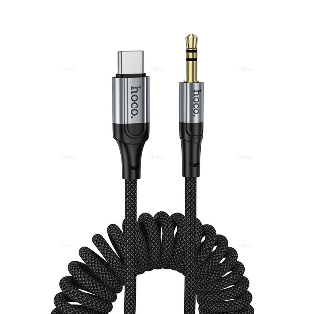 Аудио кабель AUX для Type-C Hoco UPA33B (black)