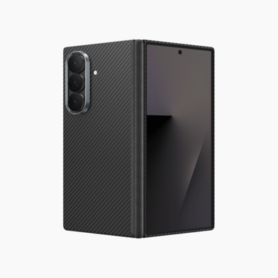 Чехол для Samsung Fold 7 Keephone Kevlar Mirage MagSafe Case, Black