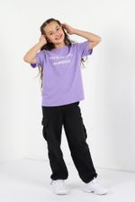 Фуфайка (футболка) для девочки Кэш-1 Виотекс ЛИЛОВЫЙ
