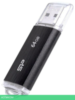 USB Flash-накопитель Silicon-Power Ultima U02 64Gb Black (SP064GBUF2U02V1K)