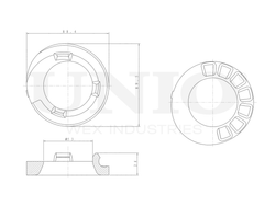 Проставка пружины задняя верхняя UNIO RMP-16111