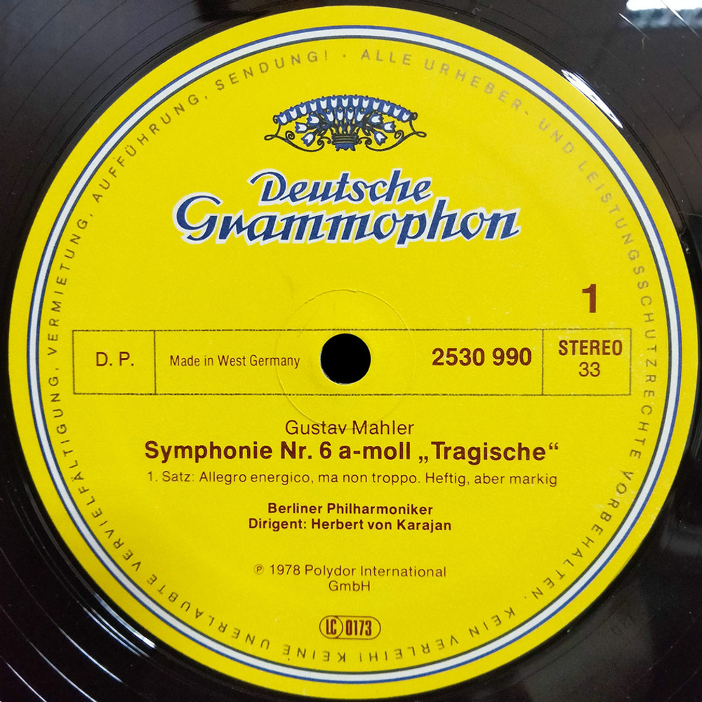 Herbert von Karajan / Gustav Mahler: 6. Symphonie (2LP)