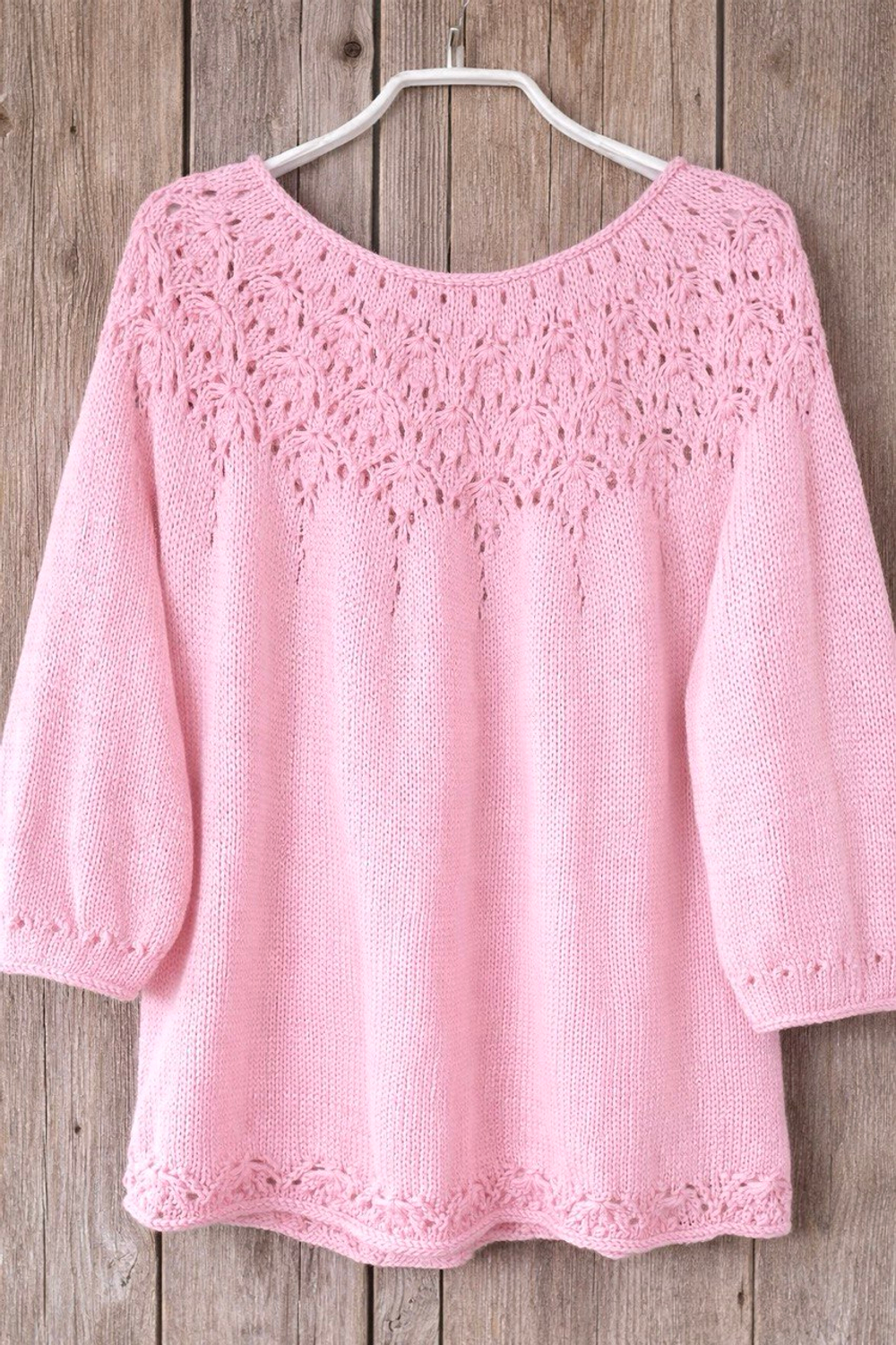 Описание по вязанию пуловера спицами "Varyas"