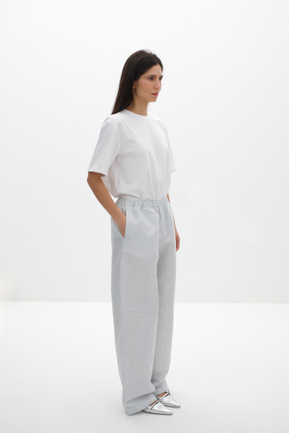 Брюки Mila изо льна и хлопка