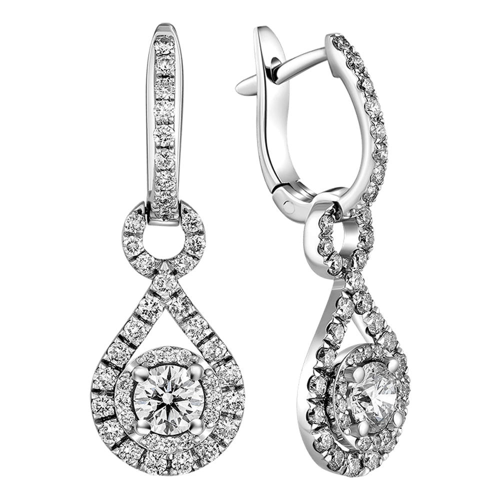 Серьги  1.584 ct