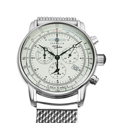 ZEPPELIN Hundred Years Collection Quartz Movement Men"s Watches Watch 42mm White Dial