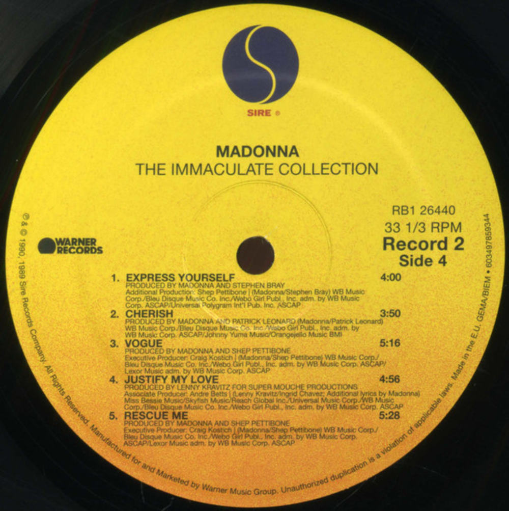 Madonna / The Immaculate Collection (2LP)