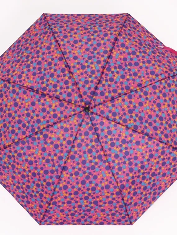 Зонт механический «Горошек», 3 сложения, 8 спиц, R = 48 см, цвет МИКС