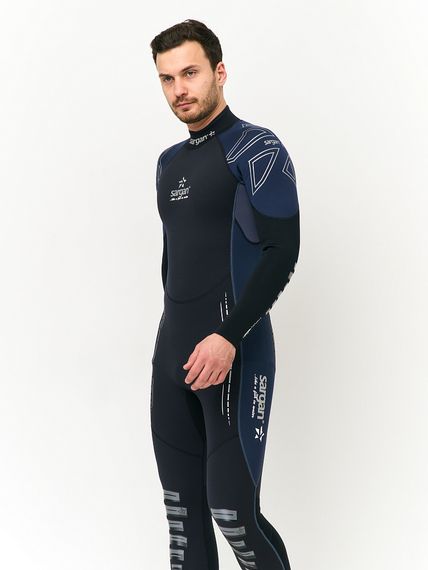 Гидрокостюм Sargan Nero 2.0 Long men 2 мм черный/темно-синий
