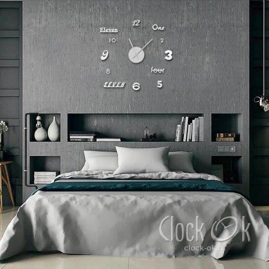 Настенные 3D часы Rainbow